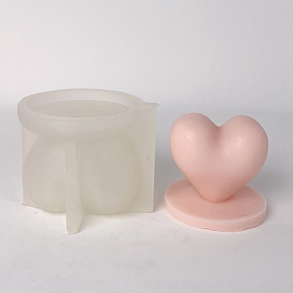 DIY Food Grade Silicone Candle Molds, Resin Casting Molds, For UV Resin, Epoxy Resin Jewelry Making, Heart