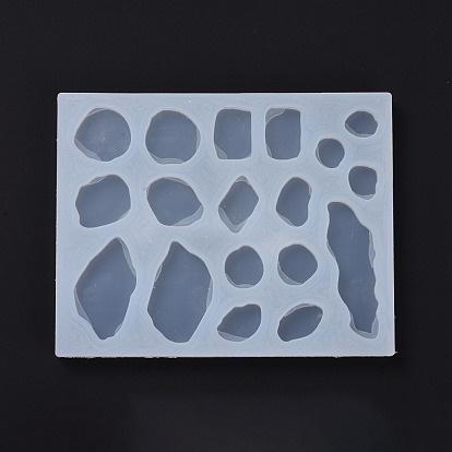 DIY Gemstone Nugget Shape Silicone Molds, Resin Casting Molds, For UV Resin, Epoxy Resin Craft Making