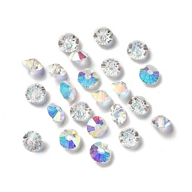 Verre imitation perles de cristal autrichien, facette, diamant