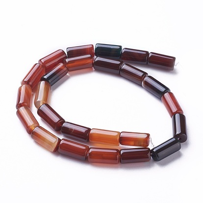 Natural Dyed Agate Beads Strands, Column