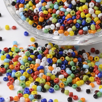 12/0 Opaque Colours Round Glass Seed Beads