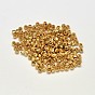 Rack Plating and Vacuum Plating Brass Corrugated Round Spacer Beads, 3x2mm, Hole: 1mm