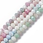 Brins de perles de verre plaquées à facettes, de couleur plaquée ab , abaque