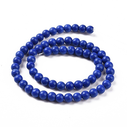 Natural Lapis Lazuli Dyed Round Bead Strands