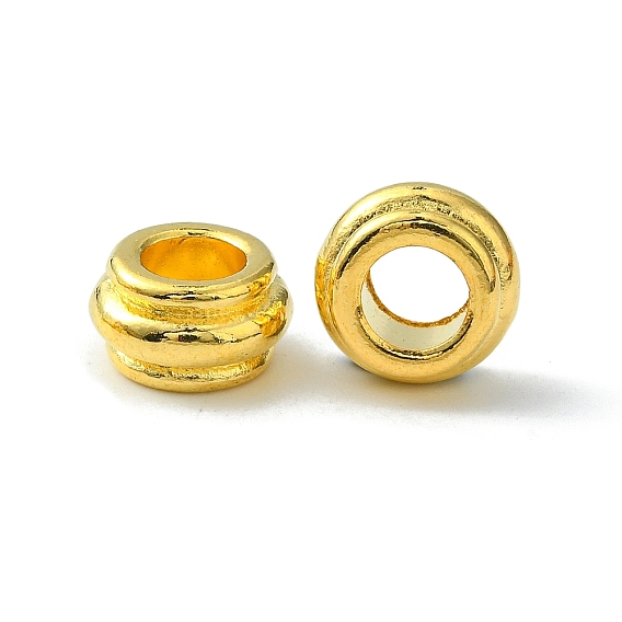  Perles de séparateur de style tibétain , sans cadmium et sans plomb, rondelle, environ 12 mm de diamètre, épaisseur de 7mm, Trou: 6.5mm