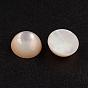 Natural White Shell Mother of Pearl Shell Cabochons, Half Round/Dome