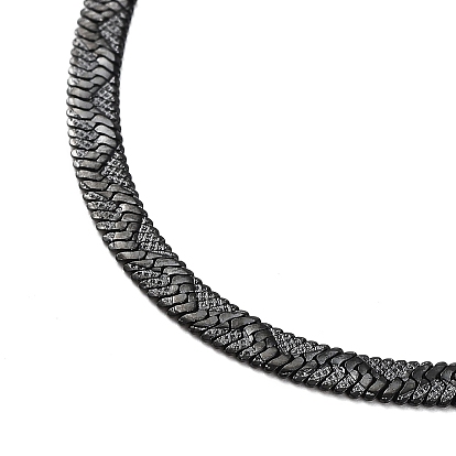 304 Stainless Steel Herringbone Chain Necklace