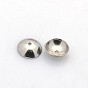 Apetalous Half Round 304 Stainless Steel Bead Caps