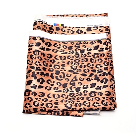 Leopard Print Pattern Fabric, Satin Imitation Silk Fabric