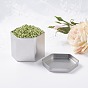 BENECREAT Hexagon Tin Plated Cans Iron Tin Containers with Lids for Loose Leaf Tea, Coffee Beans, Sugar, Spices and More