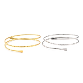 Wire Wrap Upper Arm Cuff Band, Alloy Open Armlets Bangle for Girl Women