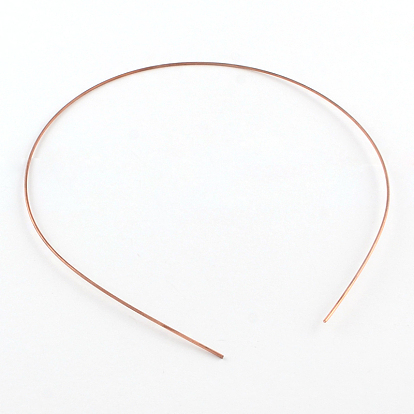 Hair Accessories Iron Hair Band Findings, 120~125mm