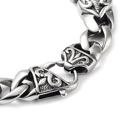 304 pulseras de cadenas de eslabones cubanos de acero inoxidable para hombres y mujeres