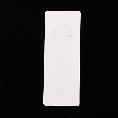 Cartes d'affichage de porte-clés en papier, rectangle avec mot bijoux de mode