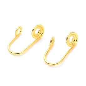 Brass Nose Rings, Nose Cuff Non Piercing, Clip on Nose Ring for Women Men, Vortex