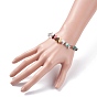 Bracelet extensible en perles de pierres précieuses mixtes naturelles et synthétiques pour femme