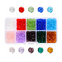 Transparent Glass Beads, Faceted, Rondelle