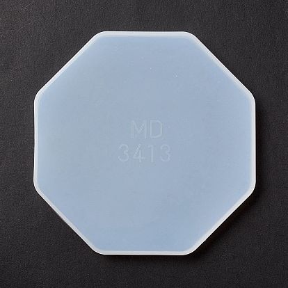 DIY Octagon Cup Mat Silicone Molds,  Resin Casting Molds, For UV Resin, Epoxy Resin Craft Making