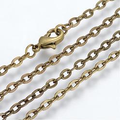 Eisenkabelketten Halskette machen, mit Karabiner, ungeschweißte