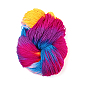 Fil de fibres acryliques à plusieurs épaisseurs, pour le tissage, tricot et crochet, segment teint