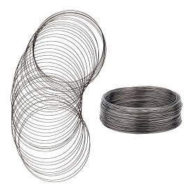 BENECREAT Carbon Steel Memory Wire, Steel Bracelet Bangle Jewelry Beading Wire for Wire Wrap DIY Collar Necklace Jewelry Making