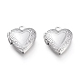 316 Stainless Steel Locket Pendants, Photo Frame Charms for Necklaces, Heart