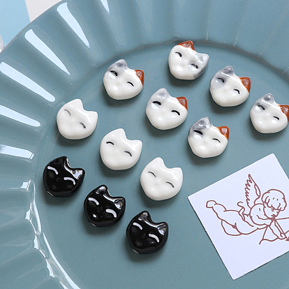 Handmade Porcelain Beads, Famille Rose Porcelain, Fox