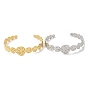 Revestimiento de iones (ip) 304 brazaletes abiertos redondos de acero inoxidable, joyas para mujeres