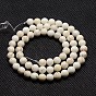 Natural Magnesite Beads Strands, Round, 6mm, Hole: 1mm
