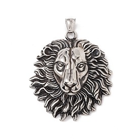 304 Stainless Steel Pendant, Lion