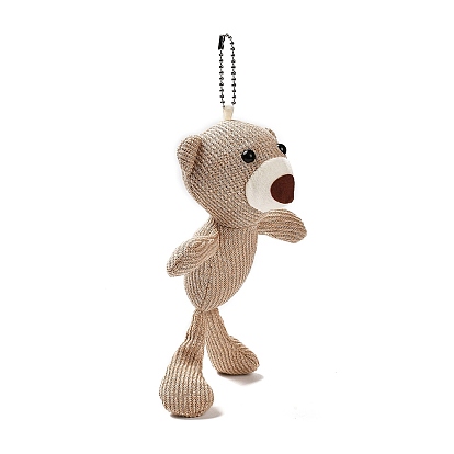 Мягкая плюшевая игрушка из полипропилена с рисунком из хлопка, имитация мягких животных, подвески в виде медведя, украшения, подарок для девочек и мальчиков