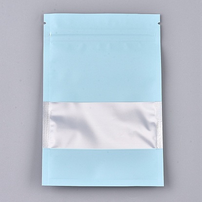 Пластиковые сумки на молнии, закрывающийся пакет из алюминиевой фольги, мешки для хранения продуктов, прямоугольные