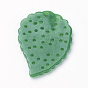Natural Jade Pendant, Dyed, Leaf
