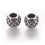 316 Surgical Stainless Steel European Beads, Large Hole Beads, Rondelle