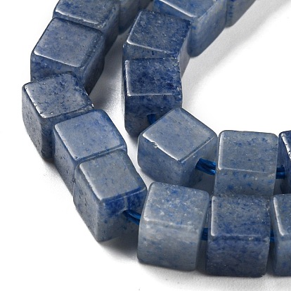 Natural Blue Aventurine Beads Strands, Cube