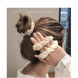 Simple Pearl Hair Tie - Sweet and Minimalistic Hair Accessory for Girls.
