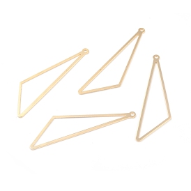 Brass Pendants, Long-Lasting Plated, Obtuse Triangle