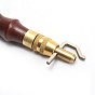 Adjustable Leather Stitching Groover, Sew Crease Leather Carving Cutting Edging Tools, with Wood Handle