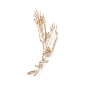 Broche de blé en strass, insigne en alliage d'or clair pour vêtements de sac à dos