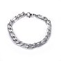304 Stainless Steel Jewelry Sets, Figaro Chains Necklaces & Bracelets
