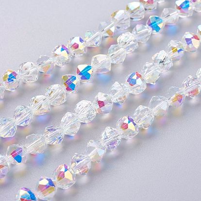 Glass Imitation Austrian Crystal Beads, Faceted Round