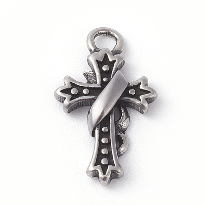 316 Surgical Stainless Steel Pendants, Cross