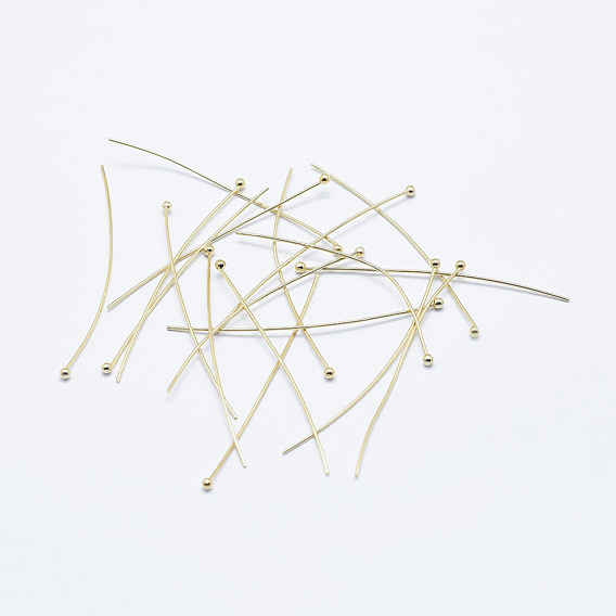 Brass Ball Head Pins, Long-Lasting Plated, Nickel Free