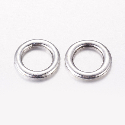 Alloy Linking Rings, Lead Free and Cadmium Free, Antique Silver, 14.5x2mm, hole: 10mm
