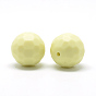 Perles de silicone écologiques de qualité alimentaire, perles à mâcher pour les jouets de dentition, Diy soins infirmiers colliers faisant, ronde à facettes
