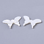 Natural White Shell Mother of Pearl Shell Beads, Butterfly