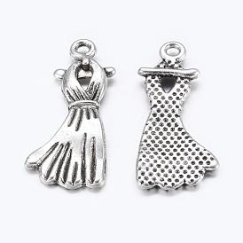 Alloy Pendants, Lead Free and Cadmium Free, Evening Gown