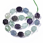 Perlas naturales fluorita hebras, rondo, facetados
