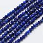 Naturelles lapis-lazuli perles brins, ronde, facette, AA grade