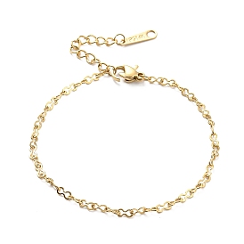 304 Stainless Steel Infinity Link Chain Bracelet for Women
